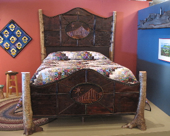 rustic bed, custom rustic bed, rustic design